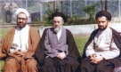 عکس یادگاری آیت‌الله طاهری با علامه طباطبایی و شهید مطهری