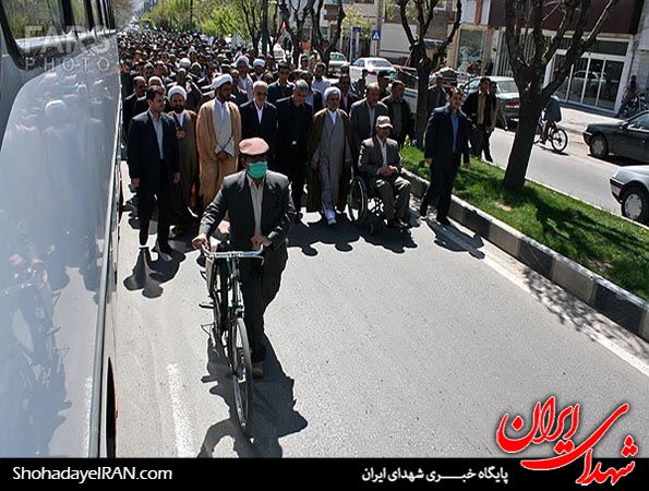 تشییع شهید مرتضی امینی پس از 27 سال