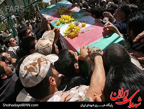 تشییع شهید مرتضی امینی پس از 27 سال