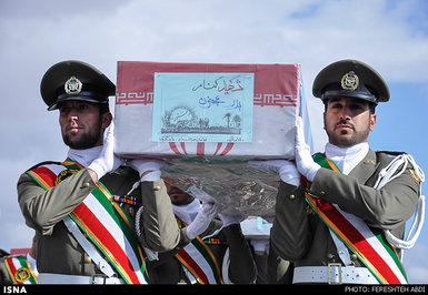 آیین استقبال از پیکر شهدای گمنام - بیرجند