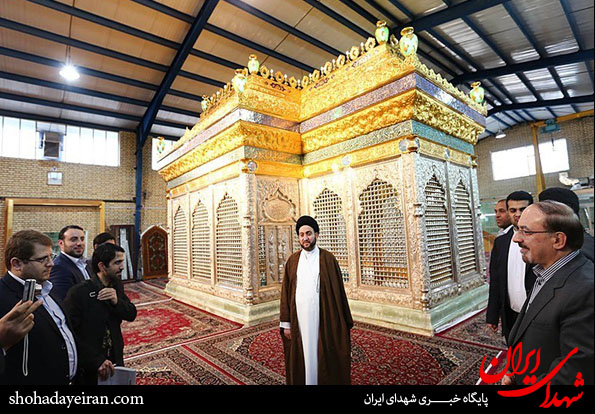 تصاویر/بازدید عمار حکیم از کارگاه ساخت حرمین عسکرییه؛ قم
