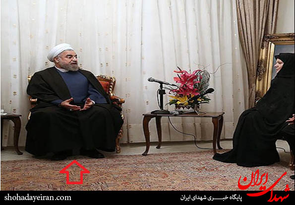 حضور روحانی با کفش در خانه شهید/اهدای اسباب بازی مارک دار خارجی حضور روحانی با کفش در خانه شهید/اهدای اسباب بازی مارک دار خارجی