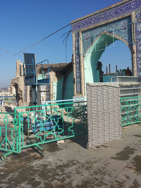 دیوار مقبره دانیال نبی (ع) فرو ریخت +تصاویر دیوار مقبره دانیال نبی (ع) فرو ریخت +تصاویر