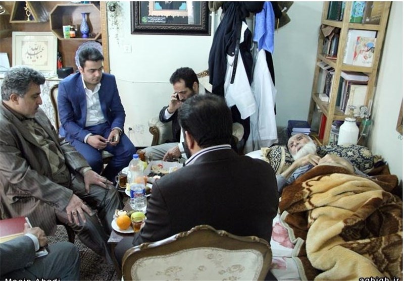 حاج‌علی آهی،پیرغلام اهل‌بیت در بستر بیماری+عکس
