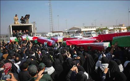 تشییع شهداء گمنام در ۲۵ استان