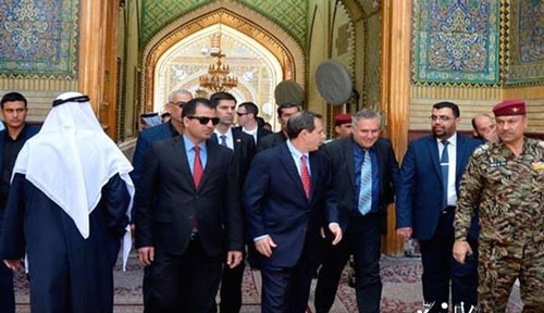جنجال ورود سفیر آمریکا به حرم جنجال ورود سفیر آمریکا به حرم
