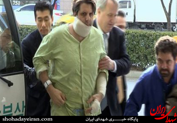 عکس/صورت سفیر آمریکا پس از ۸۰ بخیه عکس/صورت سفیر آمریکا پس از ۸۰ بخیه