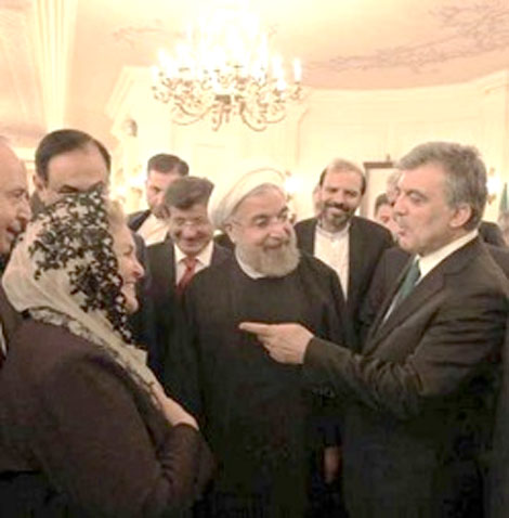 دیدار «نواده مولانا» با روحانی+عکس دیدار «نواده مولانا» با روحانی+عکس