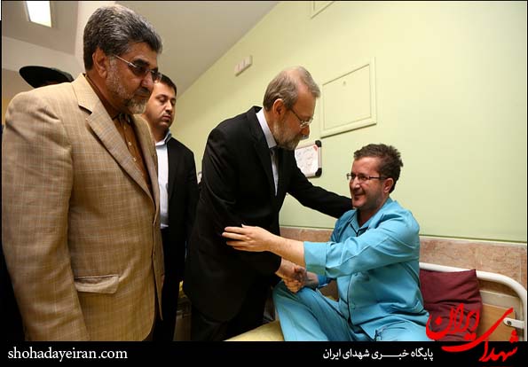 عیادت لاریجانی از جانبازان اعصاب و روان در شهریار