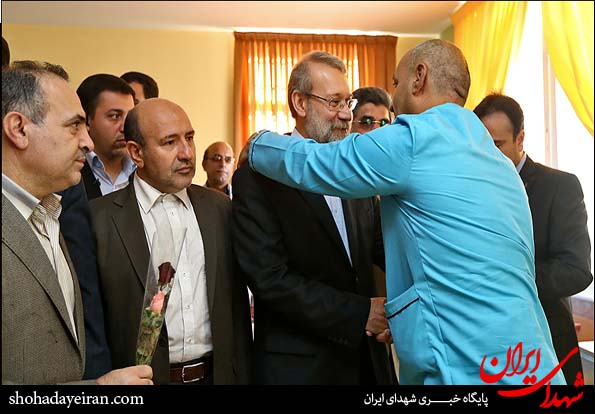 عیادت لاریجانی از جانبازان اعصاب و روان در شهریار