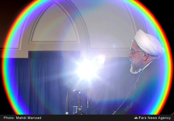عکس/ هاله نور روحانی!