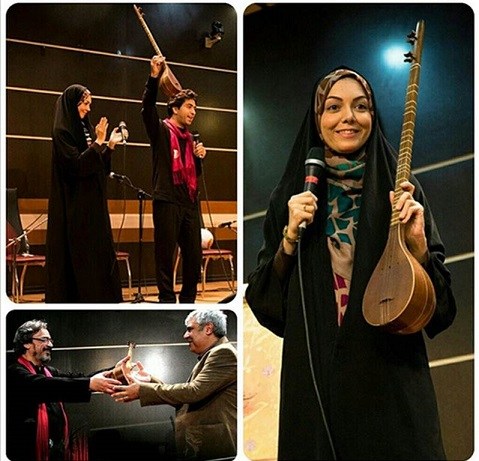 تشکر آزاده نامداری از آرش برهانی+عکس تشکر آزاده نامداری از آرش برهانی+عکس
