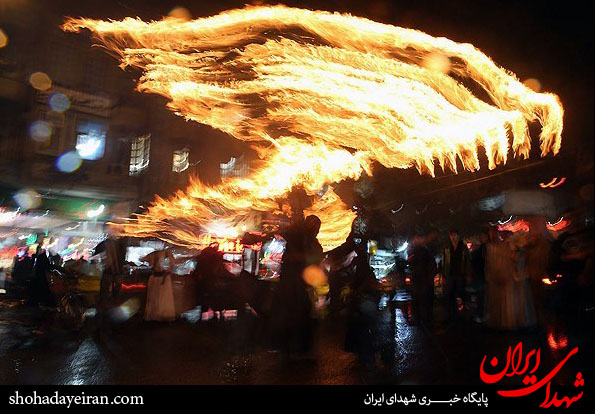 تصاویر/مشعل گردانی نجفی ها در قم