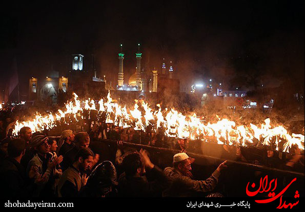 تصاویر/مشعل گردانی نجفی ها در قم
