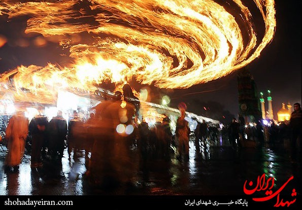 تصاویر/مشعل گردانی نجفی ها در قم