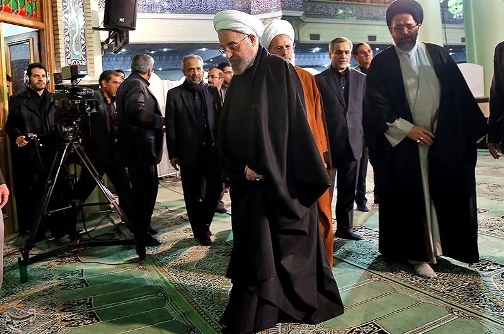 رئیس جمهور در مراسم ظهر عاشورا+تصاویر