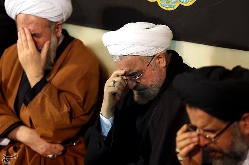 رئیس جمهور در مراسم ظهر عاشورا+تصاویر