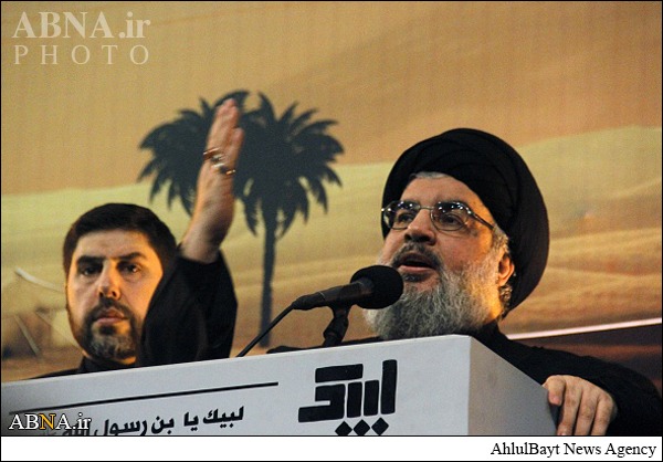 سید حسن نصرالله در جمع عزاداران شب عاشورا+تصاویر