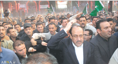نوری مالکی در جمع عزاداران حسینی+عکس نوری مالکی در جمع عزاداران حسینی+عکس