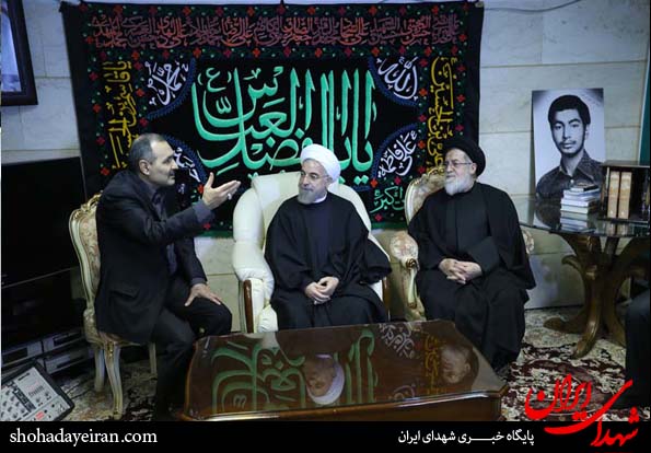 بازدید روحانی از حسینیه شهید تهرانی مقدم بازدید روحانی از حسینیه شهید تهرانی مقدم