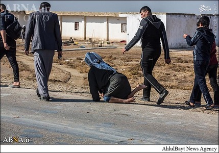 عکس/ معلول عاشق در پیاده‌روی کربلا
