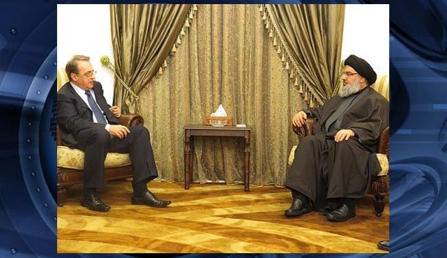 فرستاده ویژه پوتین با سیدحسن نصرالله دیدار کرد + عکس فرستاده ویژه پوتین با سیدحسن نصرالله دیدار کرد + عکس