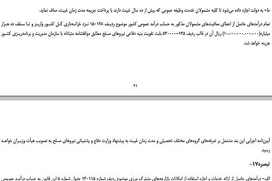 پیشنهاد تازه دولت برای خرید خدمت سربازی پیشنهاد تازه دولت برای خرید خدمت سربازی