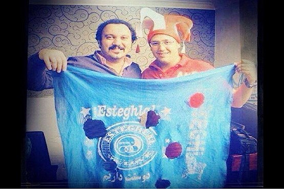 کری بازیگر مشهور پرسپولیسی برای استقلالیها+عکس کری بازیگر مشهور پرسپولیسی برای استقلالیها+عکس
