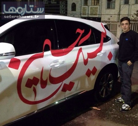ماشین نویسی پسر قلعه نویی به مناسبت اربعین/تصویر