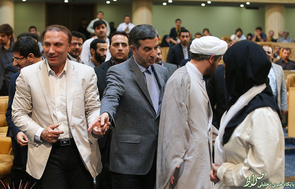 حمید درخشان در کنار رحیم مشایی +عکس