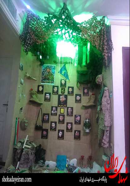 حجله ای در خانه پدر شهید +عکس