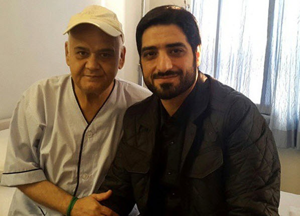 عیادت مداح مشهور از اکبر عبدی/ عکس عیادت مداح مشهور از اکبر عبدی/ عکس