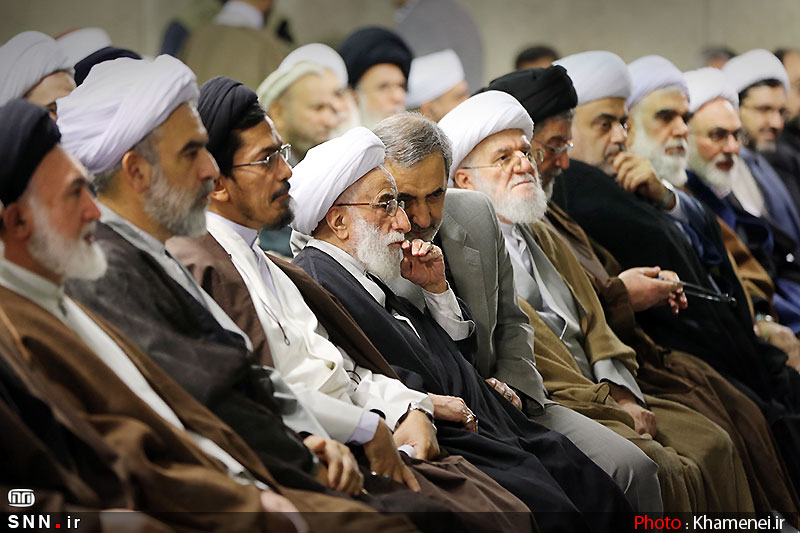 دیدار شرکت‌کنندگان کنگره جهانی جریان‌های افراطی و تکفیری با رهبر انقلاب+تصاویر