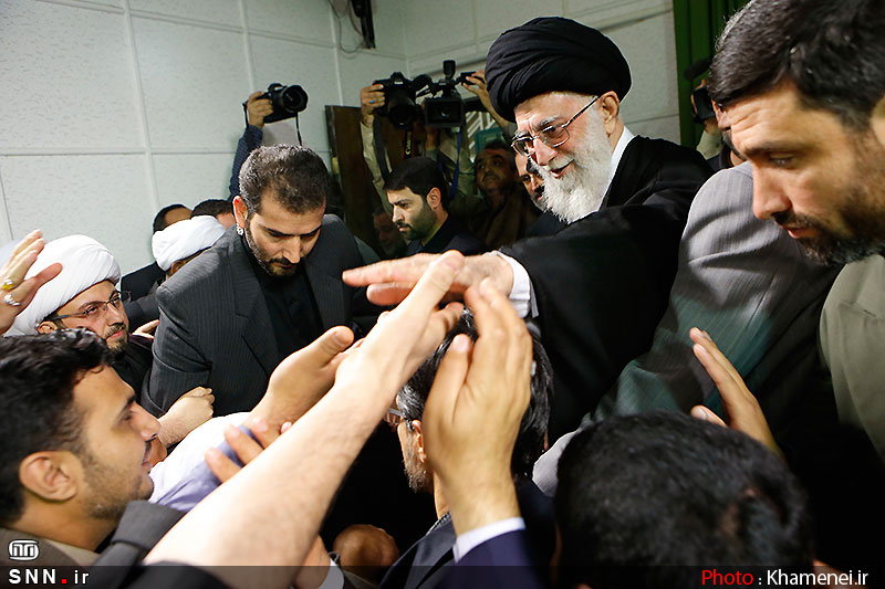 دیدار شرکت‌کنندگان کنگره جهانی جریان‌های افراطی و تکفیری با رهبر انقلاب+تصاویر