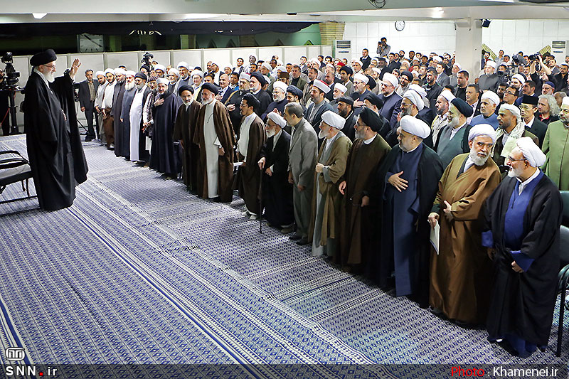 دیدار شرکت‌کنندگان کنگره جهانی جریان‌های افراطی و تکفیری با رهبر انقلاب+تصاویر