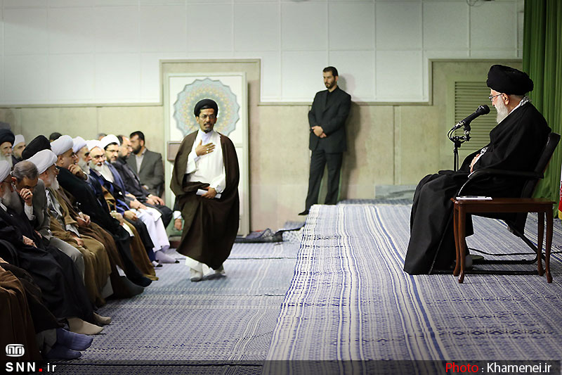 دیدار شرکت‌کنندگان کنگره جهانی جریان‌های افراطی و تکفیری با رهبر انقلاب+تصاویر