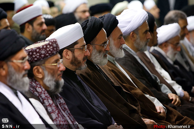 دیدار شرکت‌کنندگان کنگره جهانی جریان‌های افراطی و تکفیری با رهبر انقلاب+تصاویر