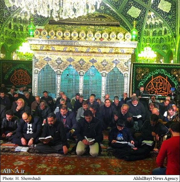 شب شهادت نازدانه امام حسین(ع) در حرم حضرت رقیه(س) + تصاویر شب شهادت نازدانه امام حسین(ع) در حرم حضرت رقیه(س) + تصاویر