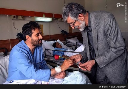 عیادت حدادعادل از مجروحان حوادث یمن+عکس