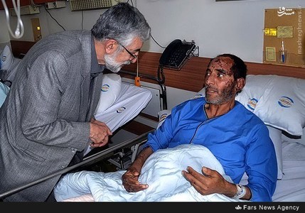 عیادت حدادعادل از مجروحان حوادث یمن+عکس