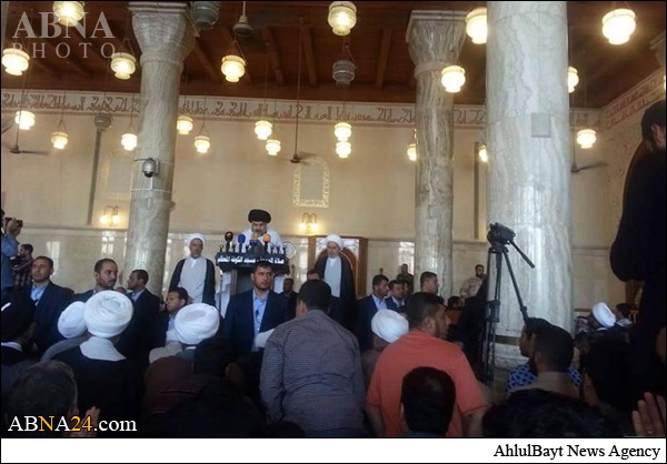 مقتدی صدر در نماز جمعه مسجد کوفه +عکس مقتدی صدر در نماز جمعه مسجد کوفه +عکس