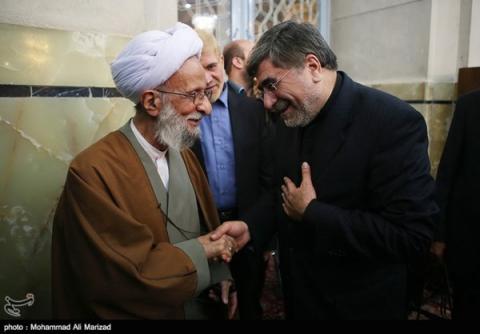 مراسم ترحیم همسر آیت‌الله جنتی در قم +تصاویر