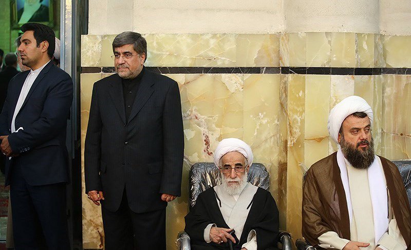 آیت‌الله جنتی و پسرش علی جنتی در یک قاب+عکس