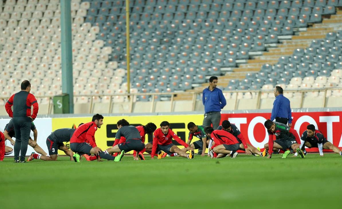 تمرین پرسپولیس و النصر در ورزشگاه آزادی+تصاویر