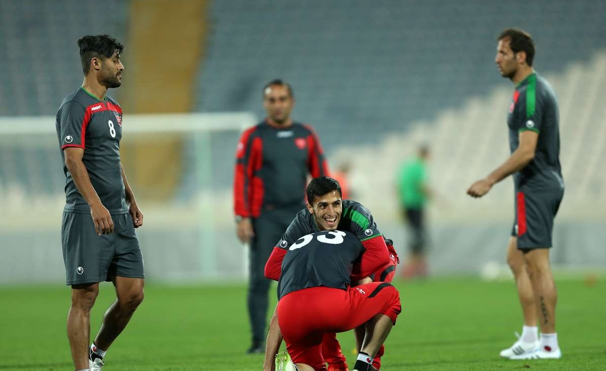 تمرین پرسپولیس و النصر در ورزشگاه آزادی+تصاویر
