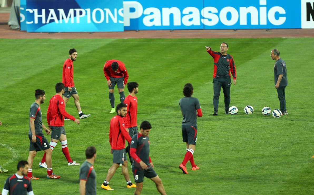 تمرین پرسپولیس و النصر در ورزشگاه آزادی+تصاویر
