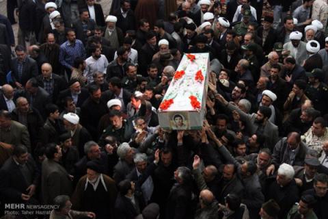 تشییع پیکر شهید حمدالله سرداری در اردبیل تشییع پیکر شهید حمدالله سرداری در اردبیل