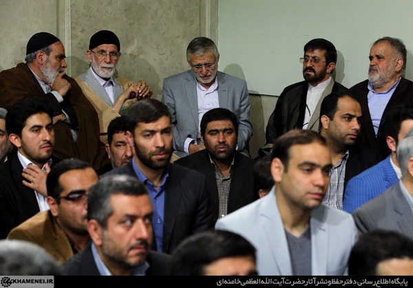 دیدار مداحان اهل بیت(ع) با رهبر انقلاب در روز ولادت حضرت فاطمه(س)
