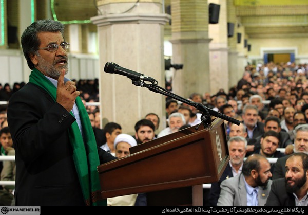 دیدار مداحان اهل بیت(ع) با رهبر انقلاب در روز ولادت حضرت فاطمه(س)