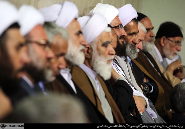 دیدار مداحان اهل بیت(ع) با رهبر انقلاب در روز ولادت حضرت فاطمه(س)
